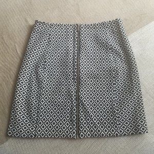 1.State Mini Skirt Stretch Black White Sz 0